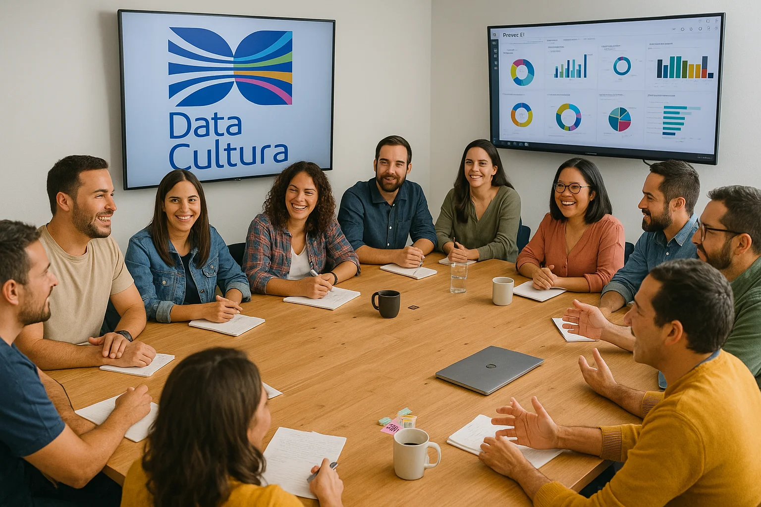 Equipo Data Cultura trabajando